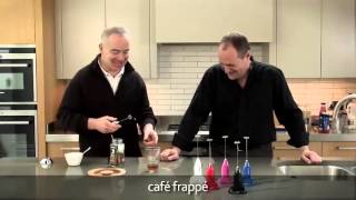 How to make a frappé coffee using an aerolatte milk frother [upl. by Ennayllek]