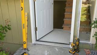 Jeld Wen Front Door Installation  Really crappy products and craftsmanship PART 1 [upl. by Karla]