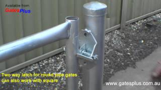 Gate Latch 2 way for round pipe and square [upl. by Rouvin]