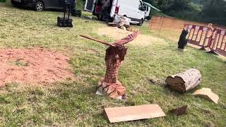 A fabulous range of wooden sculpture at Caerleon festival 2024 [upl. by Angelis]