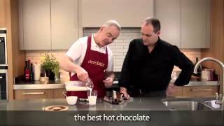 How to make a hot chocolate using an aerolatte milk frother [upl. by Eissirhc]