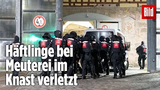 Gefängnismeuterei Polizei stürmt Knast in Thüringen  JVA Untermaßfeld [upl. by Dorin313]